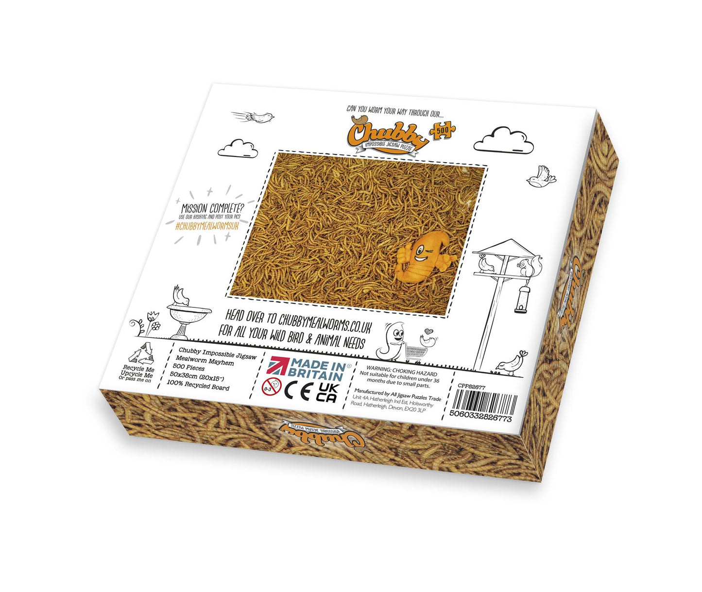 Chubby Mealworm Impossible Jigsaw Puzzle 500 Pieces