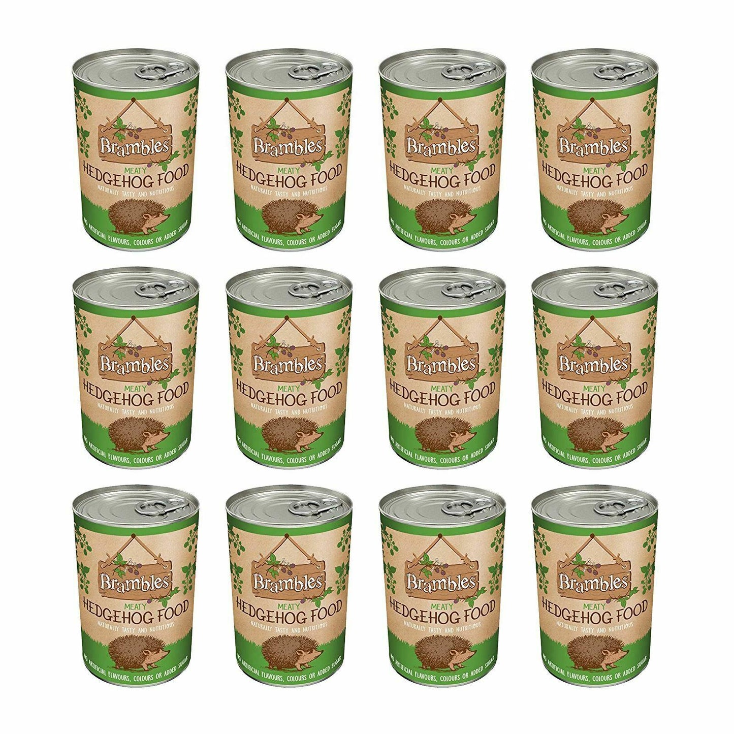 12 Pack - Brambles Meaty Hedgehog Food 400g