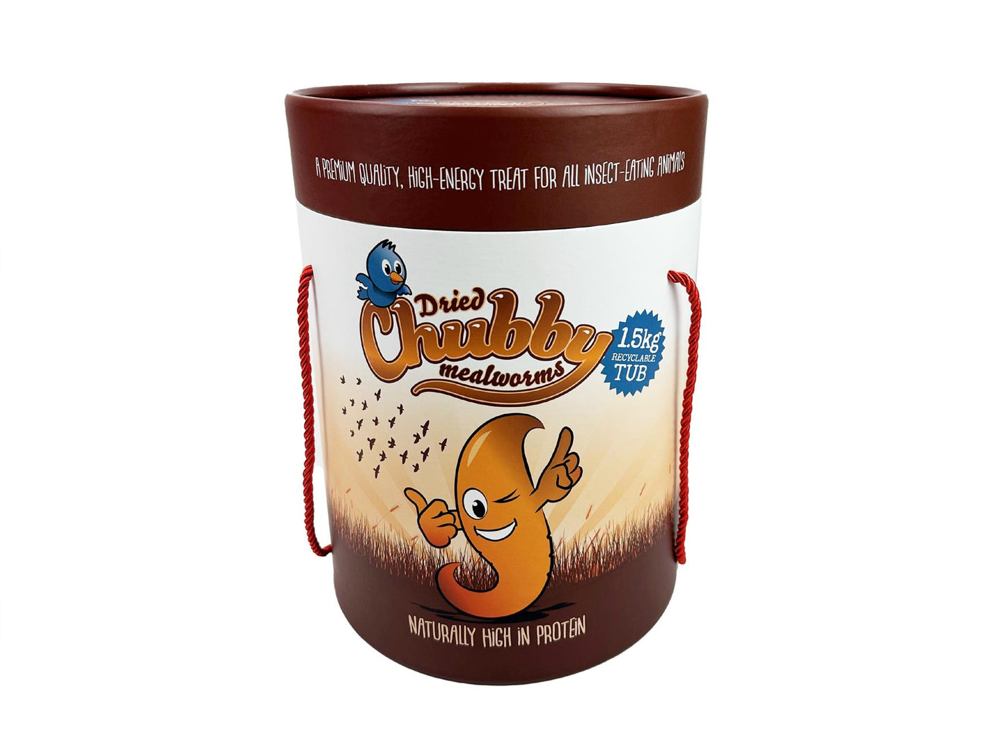 1.5Kg Tub High Quality Chubby Dried Mealworms for Wild Birds