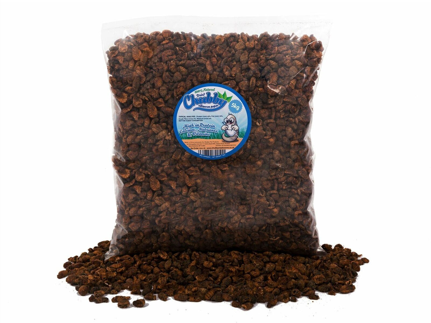 5Kg Dried Chubby Silkworm Pupae