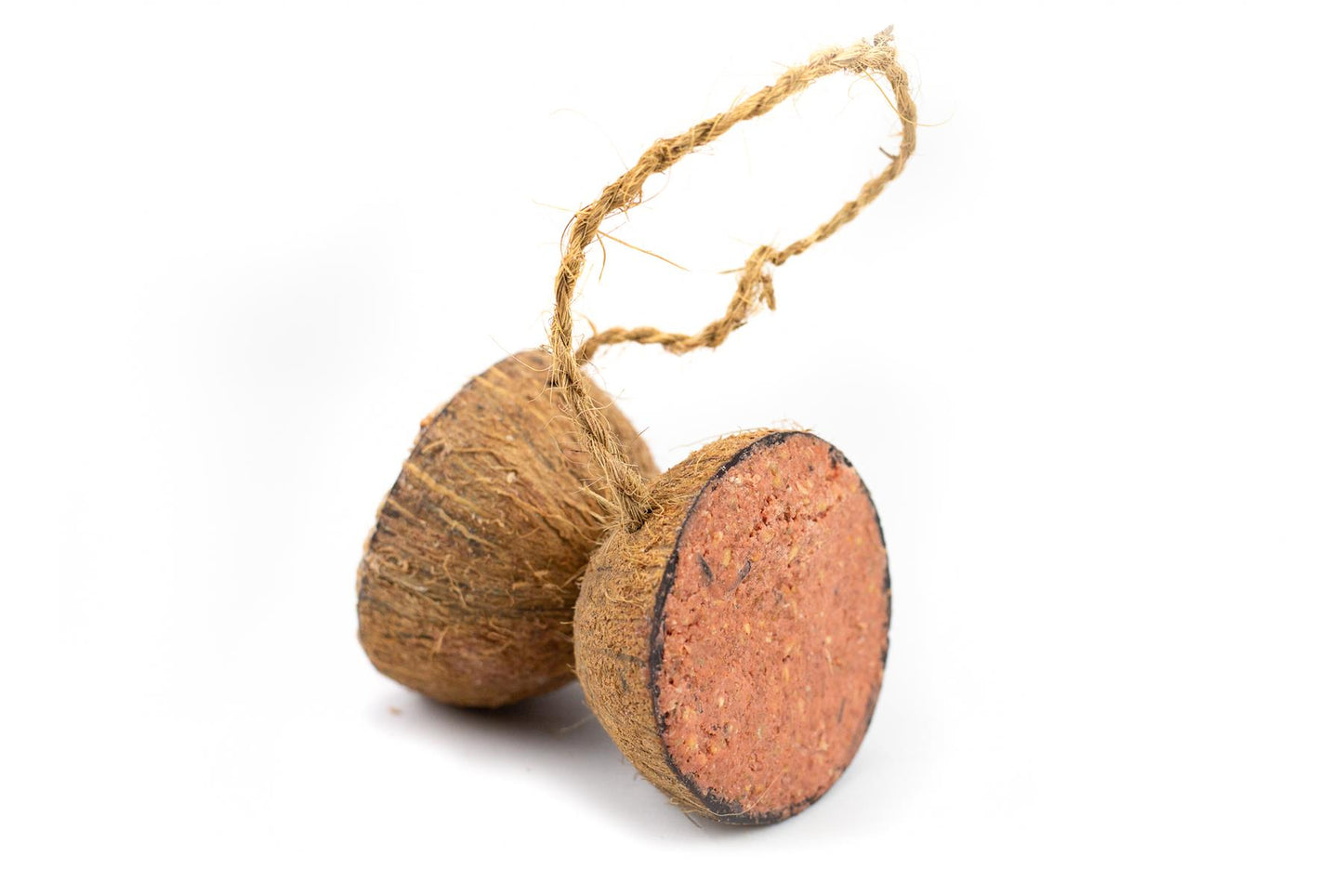 Chubby Dual Half Filled Coconut Feeder Mixed Seed & Berry