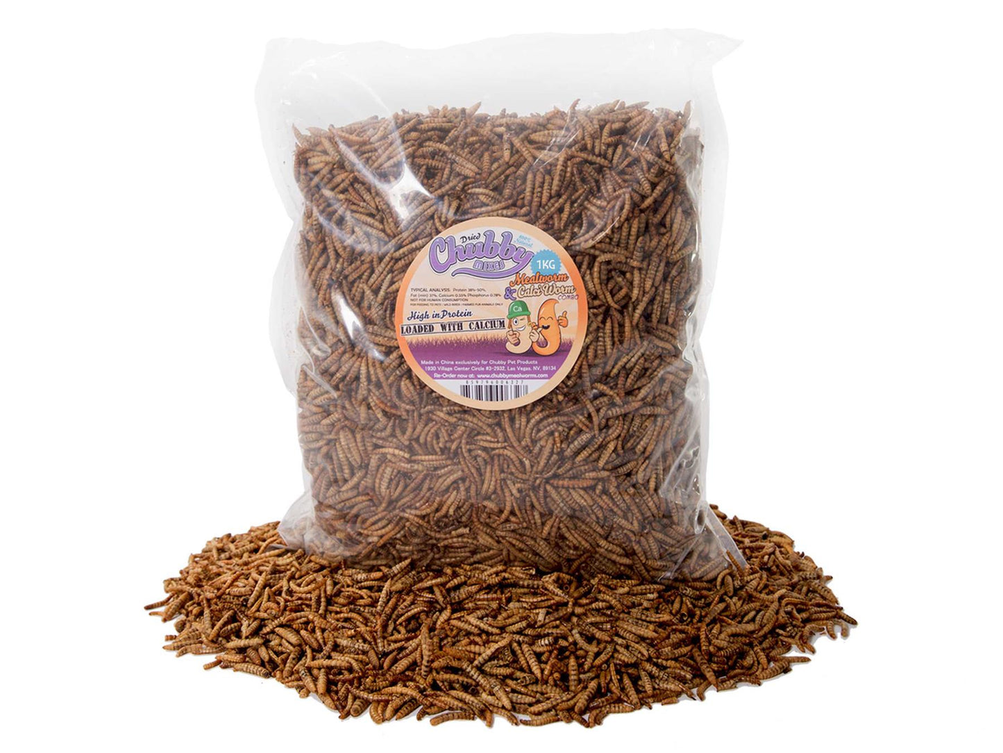 1Kg MIX - Mealworms & Calci Worms