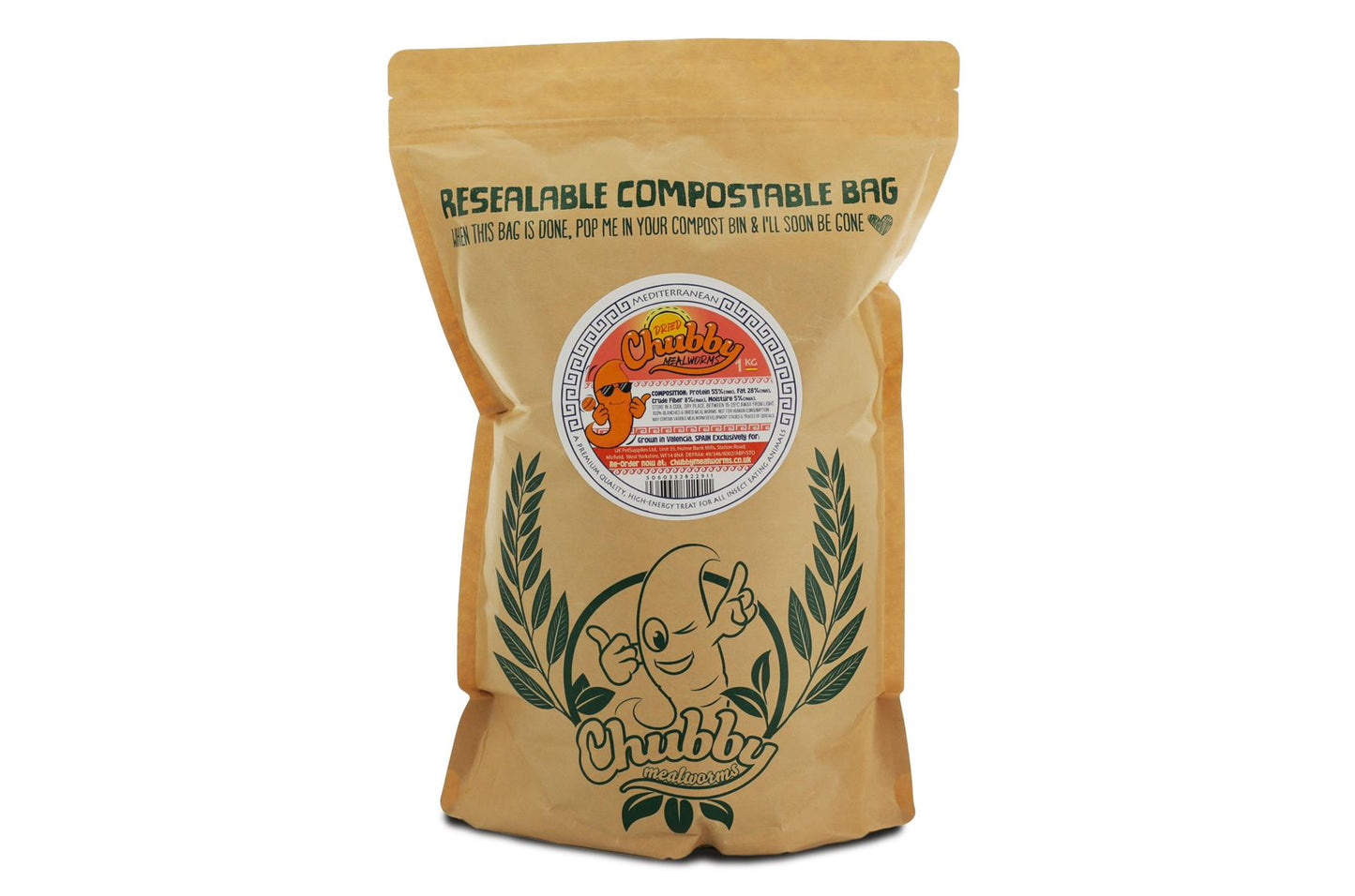 EU Grown Chubby Dried Mealworms Wild Bird Food 1Kg