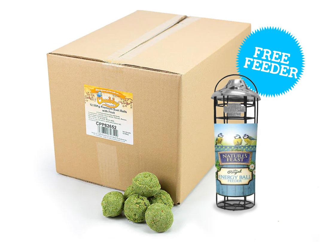 160 Chubby Premium Suet Balls with Fruit 12.55kg