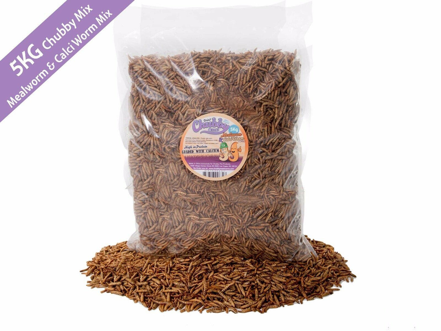 6.3Kg Dried Chubby Mixes (Mealworms & Black Soldier Fly Larvae)