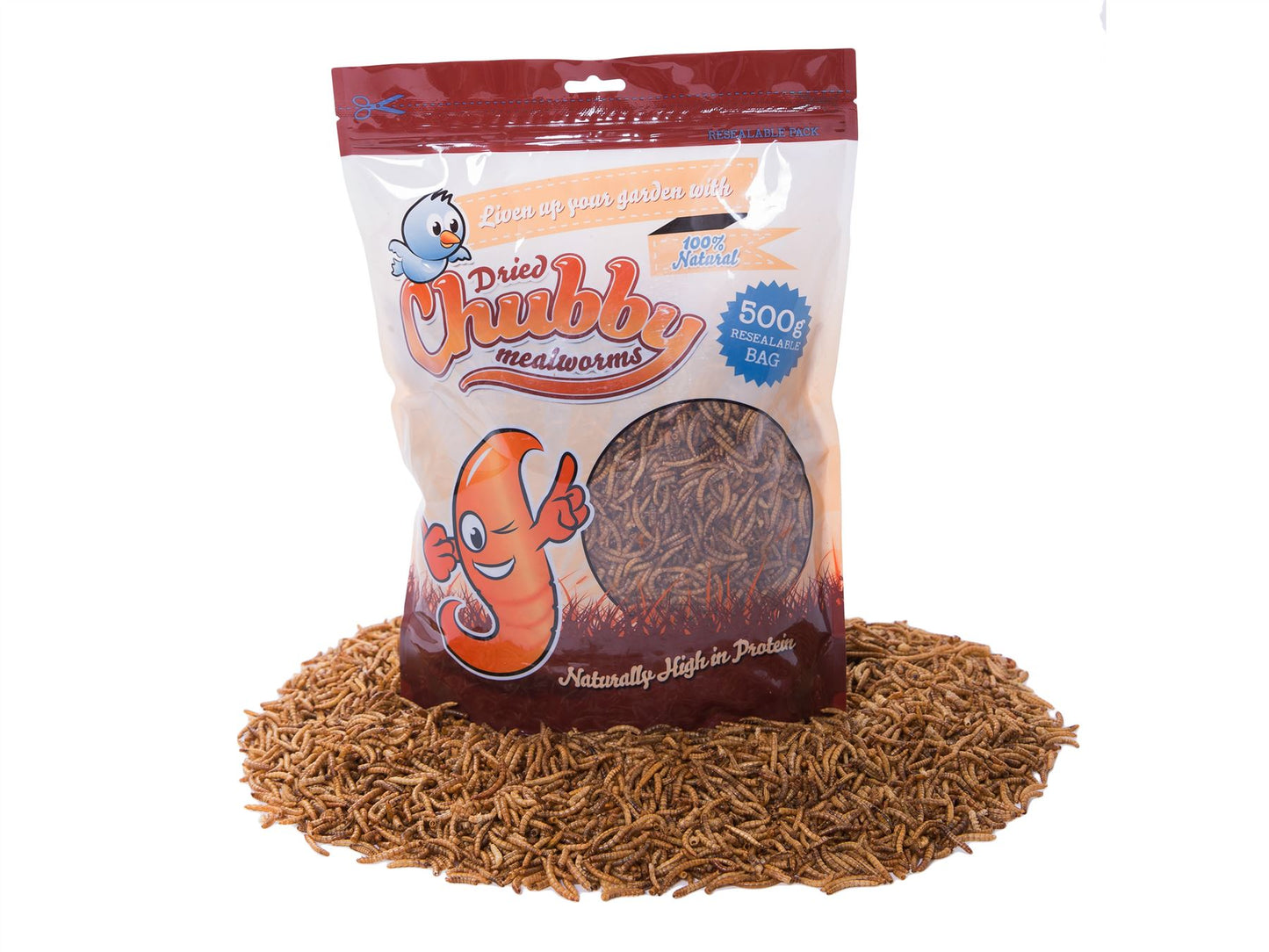 500g High Quality Chubby Dried Mealworms