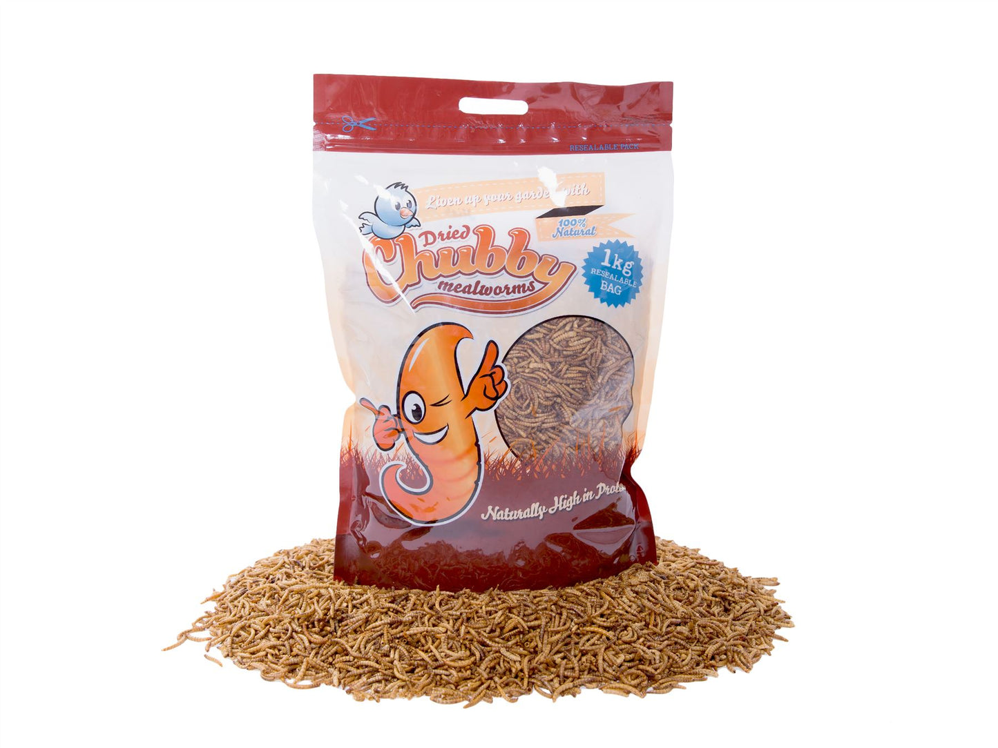 1Kg High Quality Chubby Dried Mealworms
