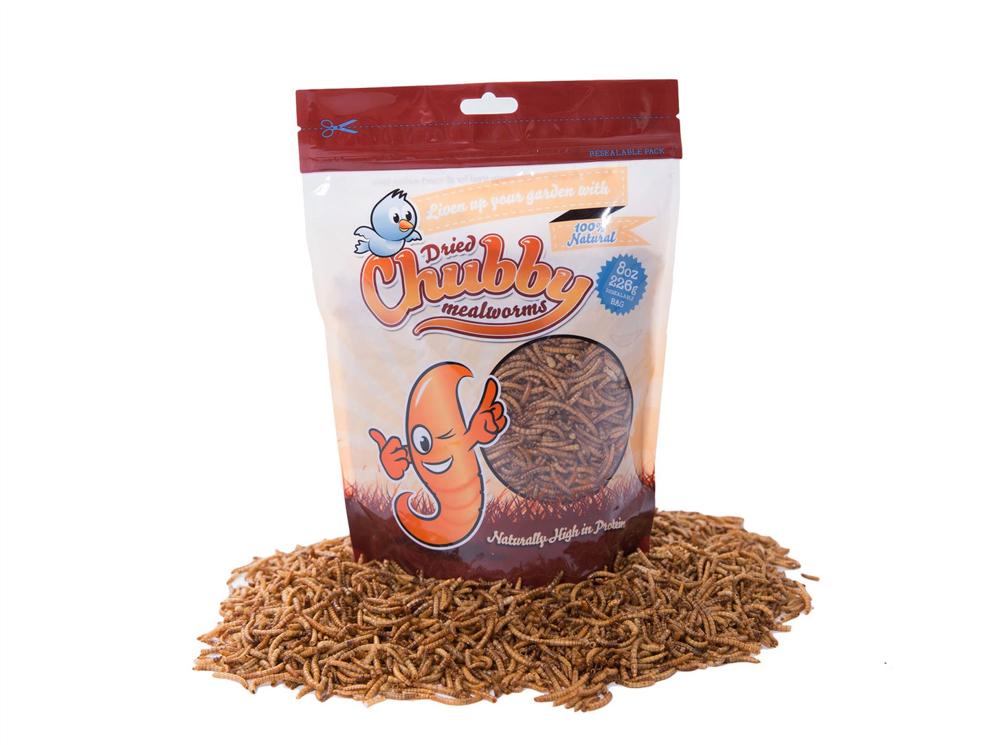 226g Highest Quality Chubby Dried Mealworms