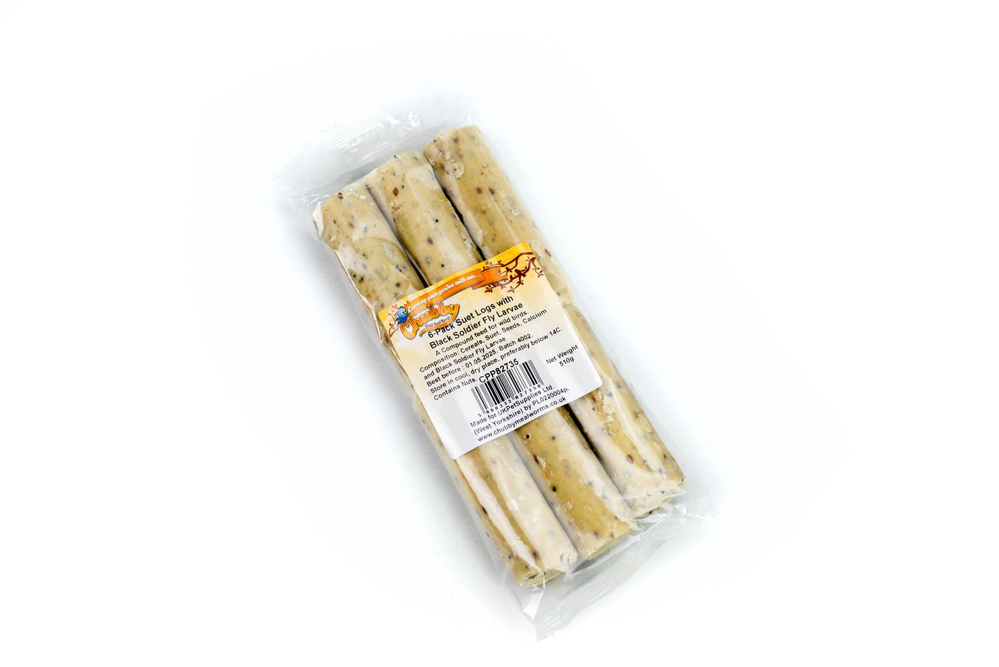 Chubby Seed & Insect Suet Logs 6 Pack